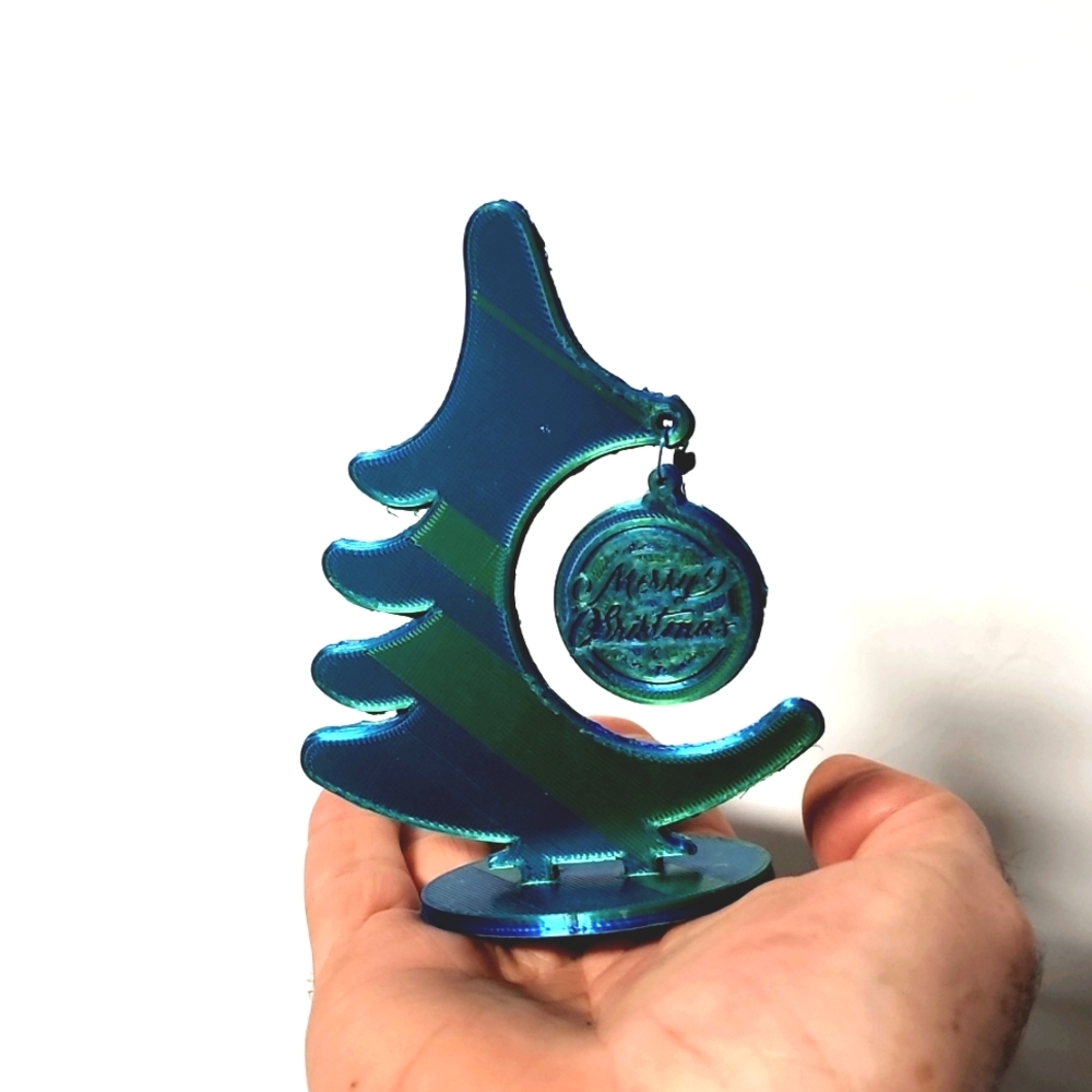 Marry Christmas Tree shape ornament, you can hang a christmas ball,